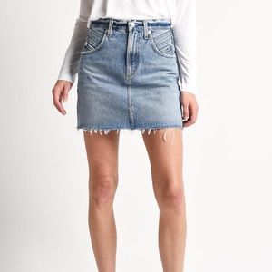 Agolde Palmer High Waist Denim Miniskirt